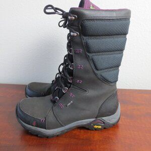 Ahnu Vibram Thinsulate Women's Size 7 Leather Black